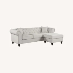 Other Sectional In Oatmeal Fabric W/ Wide Roll Arms - 1500 1500 frame 0 60