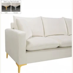 Other 2-Piece Reversible Sofa In Cream Velvet Upholstery - 1500 1500 frame 0 610
