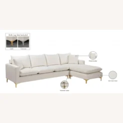 Other 2-Piece Reversible Sofa In Cream Velvet Upholstery - 1500 1500 frame 0 614
