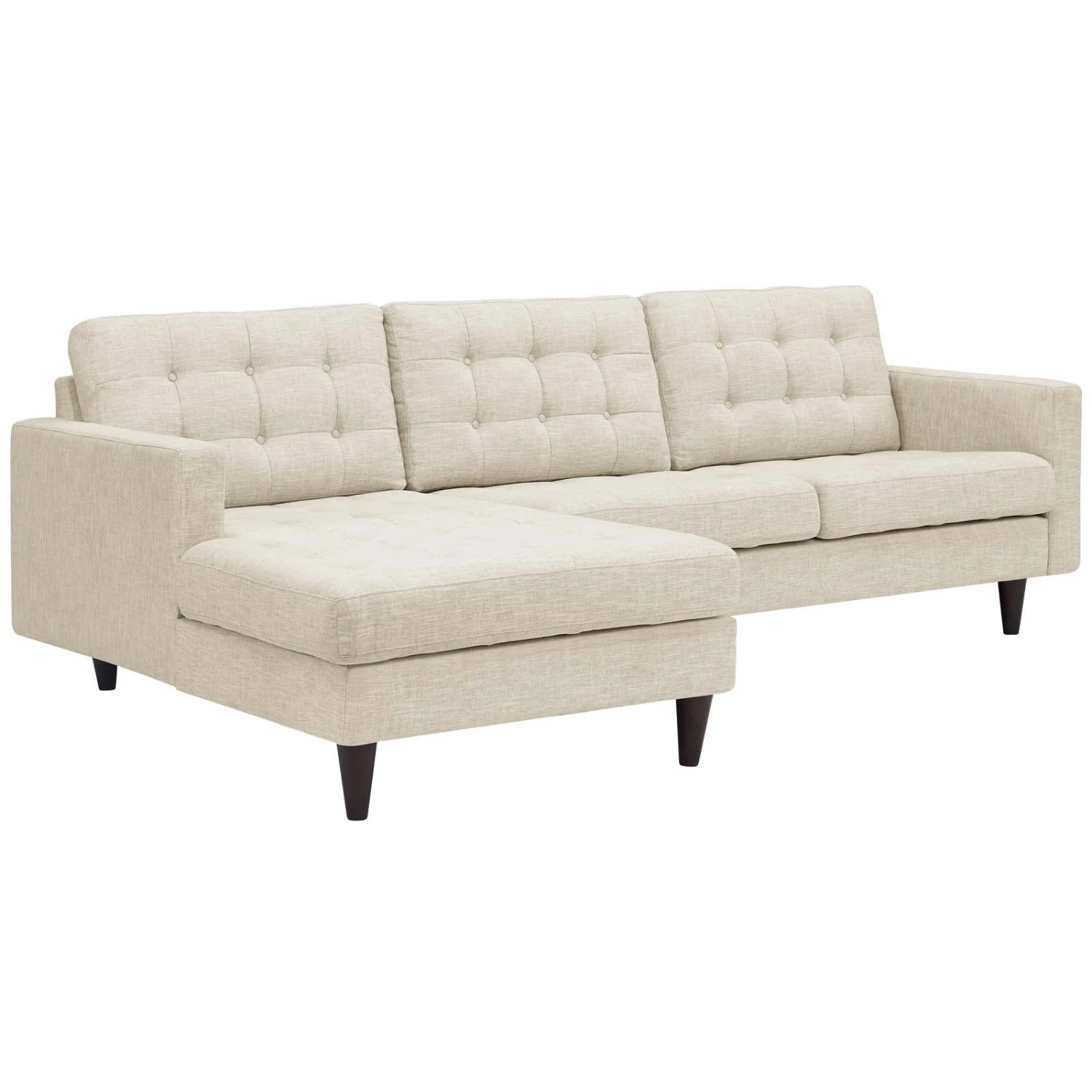 Other Left-Facing Sectional Sofa In Beige Fabric 3 Other Left-Facing Sectional Sofa In Beige Fabric - Image 3
