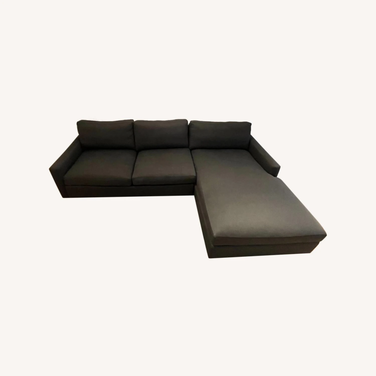 Room & Board Sectional With Chaise In Dark Grey 4 Room & Board Sectional With Chaise In Dark Grey - Image 4