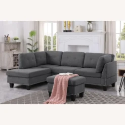 L-Shape Sectional Sofa With Ottoman -Left Chaise - 1500 1500 frame 0 714