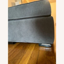 Macy's Grey Microfiber Sofa