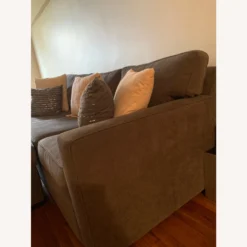 Macy's Grey Microfiber Sofa - 1500 1500 frame 0 742