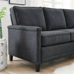 Other 2-Piece Sectional In Charcoal Polyester Fabric - 1500 1500 frame 0 759