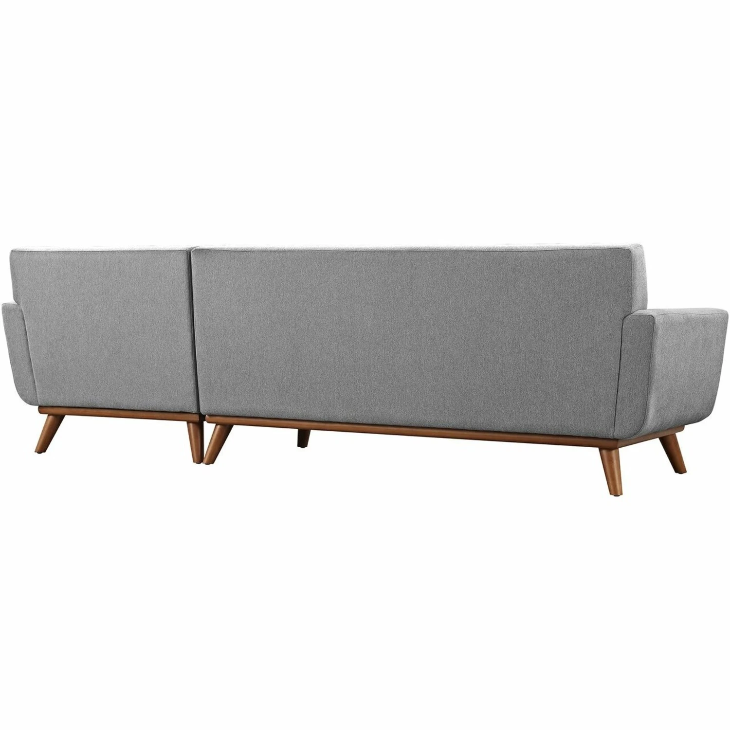 Other 2-Piece Sectional Sofa In Gray Fabric Upholstery 4 Other 2-Piece Sectional Sofa In Gray Fabric Upholstery - Image 4