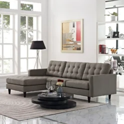 Other Left-Facing Sectional Sofa In Granite Fabric - 1500 1500 frame 0 815