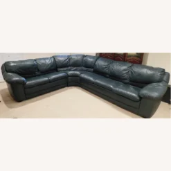 Natuzzi Leather Sectional Couch With Sofa Sleeper - 1500 1500 frame 0 835