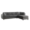 Other Grey 2-Piece Fabric Sectional Sofa